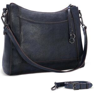 Women Navy Blue Genuine leather Imported Purses Handbag Crossbody Bags